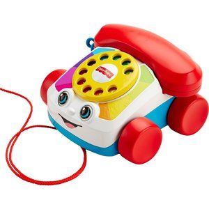 Fisher-Price Chatter Telephone Baby and Toddler Pull Toy Phone with Rotary Dial